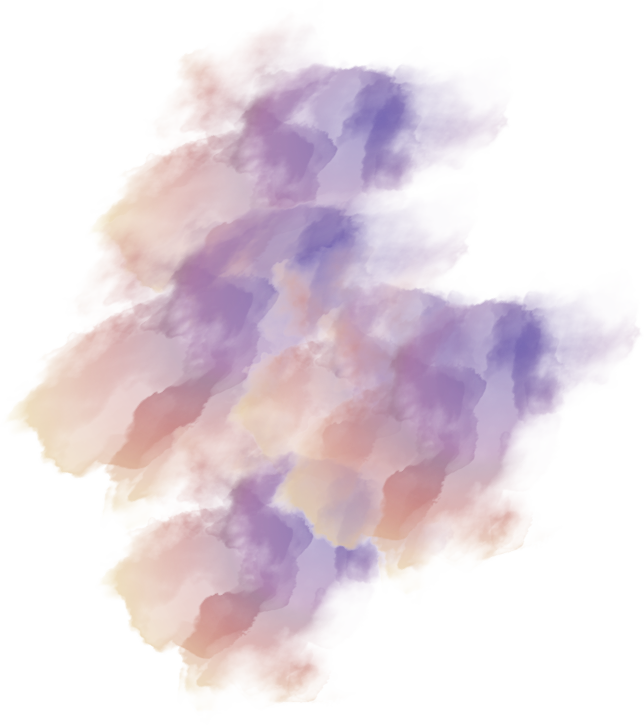 orange purple splash watercolor element